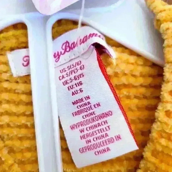 Tommy Bahamas Girl Chenille Sweater With Plaid Skirt & Headband Nwts Size 5/6. - Picture 6 of 7